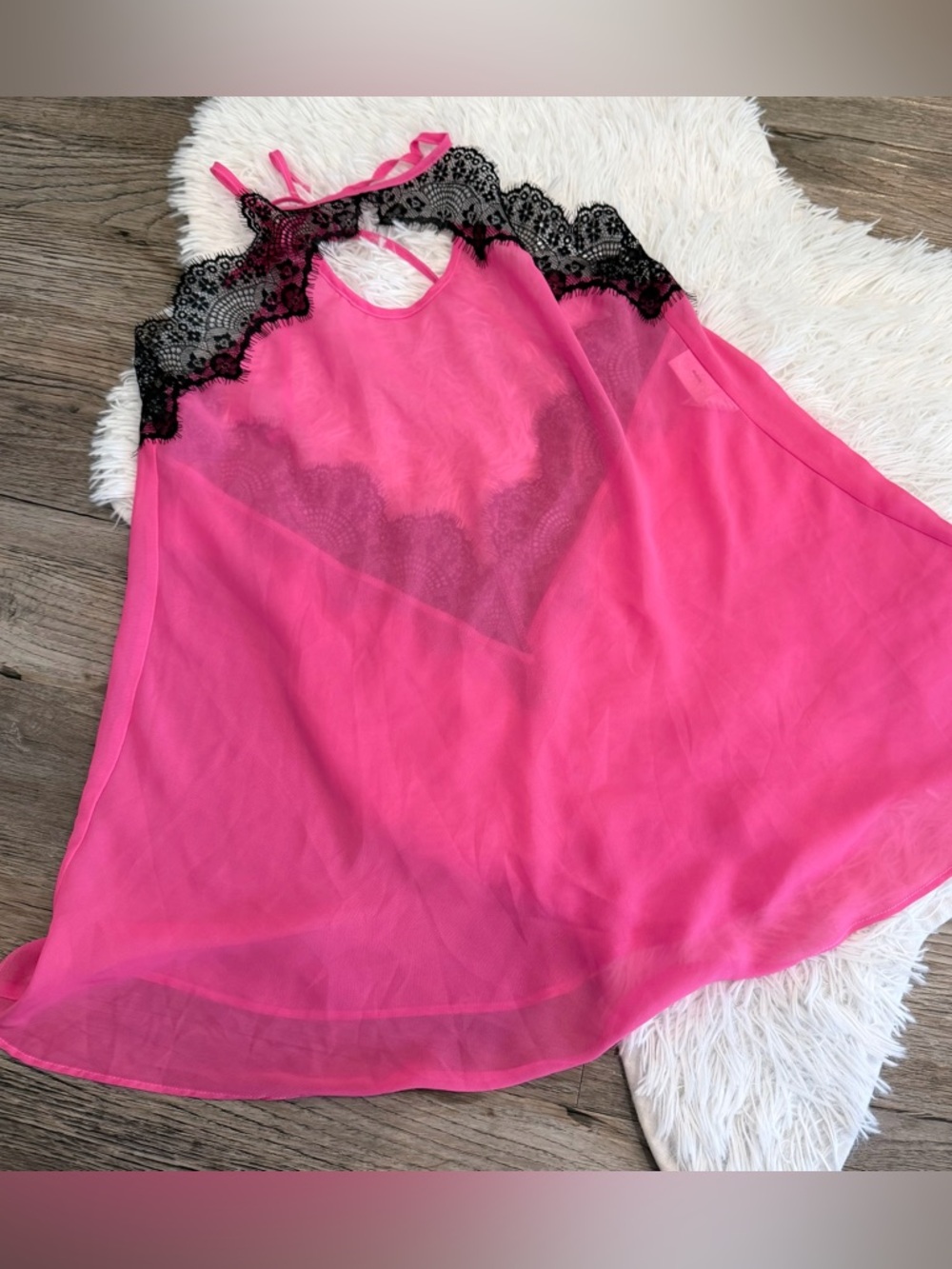 Frederick’s of Hollywood Chemise Teddy Lingerie Lace Babydoll 2000 2016 Large